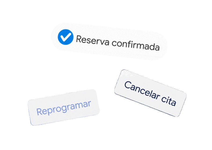 Botones de reserva automática, reprogramar y cancelar cita en Weibook