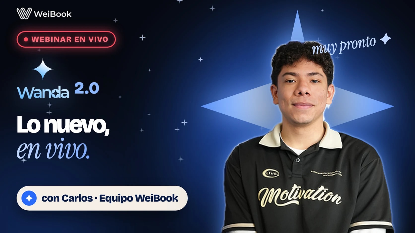 Wanda 2.0: lo nuevo, en vivo. Webinar con Carlos, del equipo WeiBook.