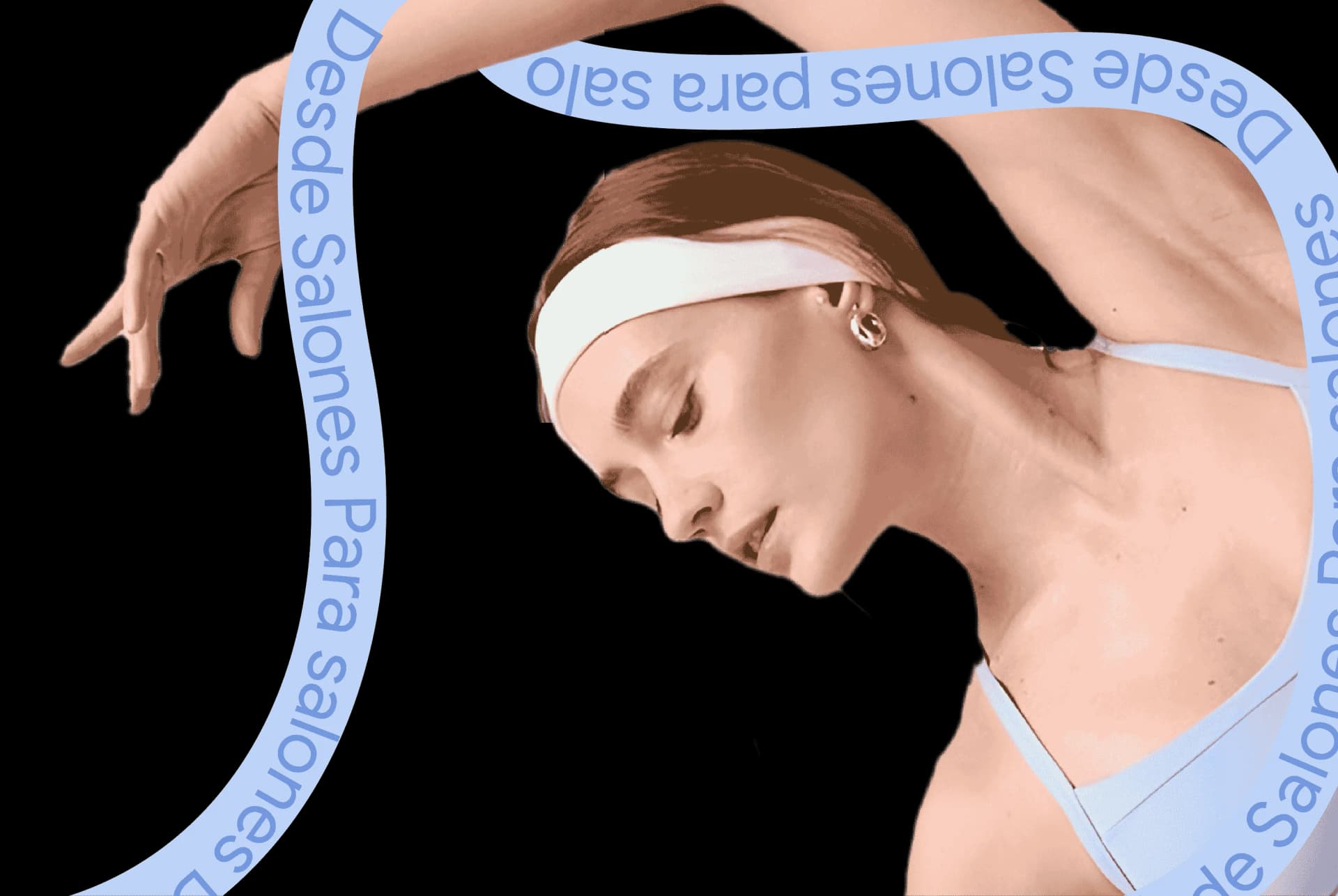 Mujer en movimiento representando bienestar y cuidado personal, imagen destacada del software para salones, barberías y spas de Weibook